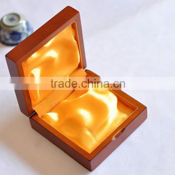 Alibaba China factory wholesale custom wooden jewelry box, brown gift box