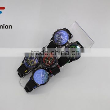 No.1 yiwu exporting commission Black Strap Mechanical Silicone Wrist Watch for Men agent wanted 2016