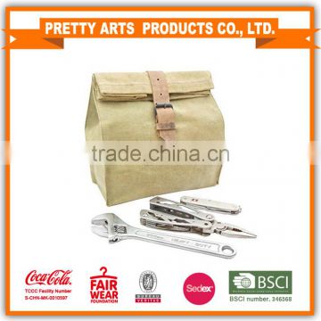BSCI factory audit 4P waxed bag standard color MOQ 100pcs all in-stock for wholesales
