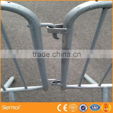 china semai movable galvanized clear surface silver metal crowded control barrier temporary fence for Concerts