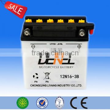 dry-charged high performanceMOTORCYCLE BATTERY 12V16AH