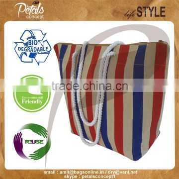 Juco Beach Bag with rope handle