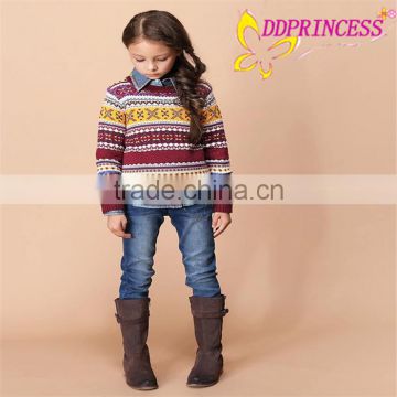 2015 children's clothing factory direct wholesale of handmade baby sweater,winter clothes for children