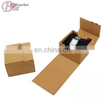 Carboard Wrist Watch Box Easy Carry Classical Beige Gift Box