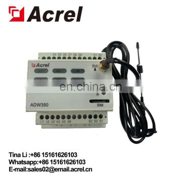 Acrel ADW350 series base station 3 channels single phase din rail wireless power meter with NB-IOT communication