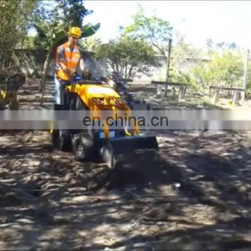 China mini skid steer loader with attachments, like auger, lawn mower, trencher, etc.