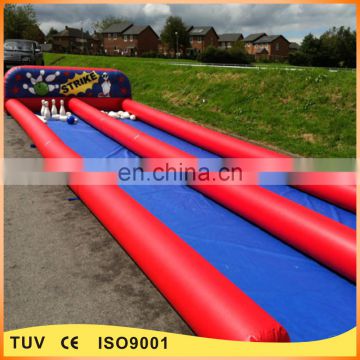 Guangzhou factory exciting strike inflatable human bowling inflatable games