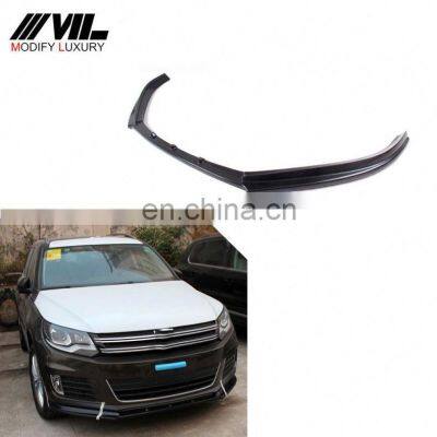 Front Bumper Carbon Fiber Front Lip Extension for VW Tiguan R