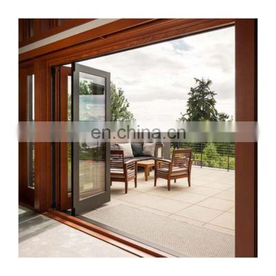 Temporary folding glass doors bi fold able exterior interior aluminium folding door
