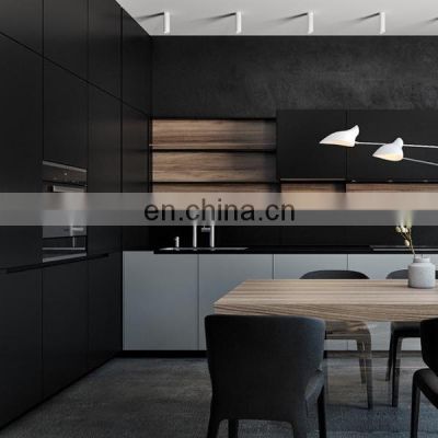 Black precut plywood kitchen cupboard cabinet color combinations