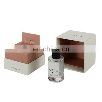 Complete perfume packaging for oil perfume bottle 50ml  fragrance gift packaging private label with paper card tray