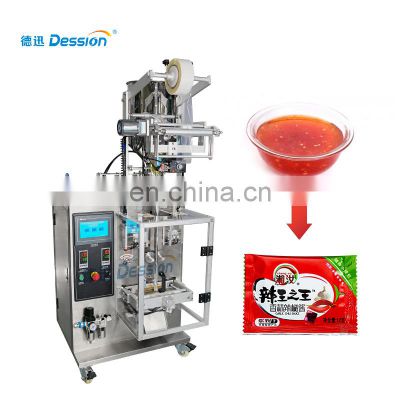automatic dipping liquid sweet chilli sauce ketchup sachet packet packing machine price