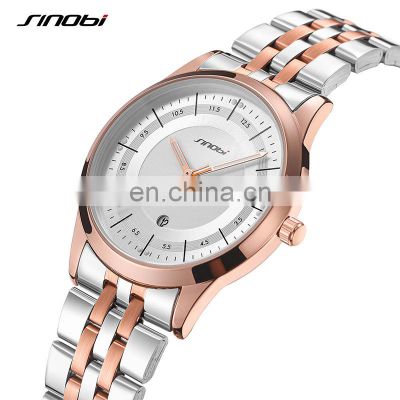 SINOBI Romantic Couple Wristwatch S9842G OEM Pair Watches Gorgeous Lover Watches Trending Model Watch