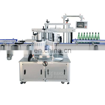 Automatic round square bottle self adhesive sticker double-sided labeling machine price for sale
