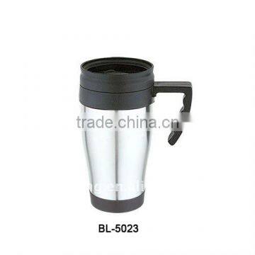 double wall stainless steel travel mug tumbler with pp inner 14oz tableware thermos mug