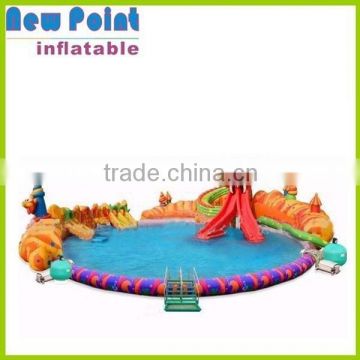 2015 summer hot products inflatable water slide parks