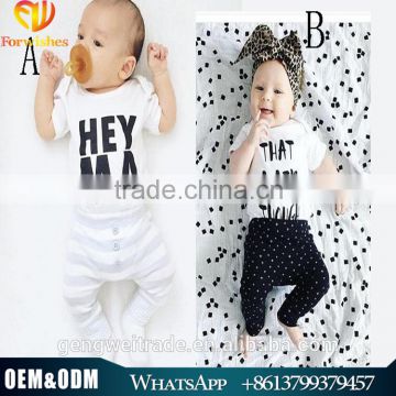 2016 new design ins HEY MA baby romper plain white children clothes toddlers romper suit
