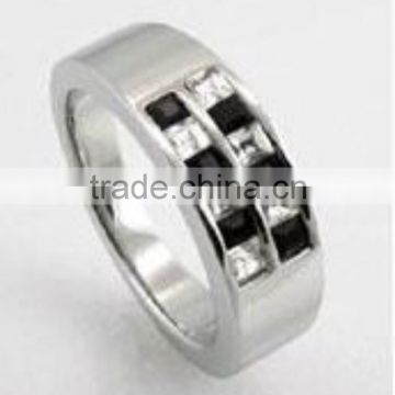 TWO TONE Stones Stainless steel rings Maker