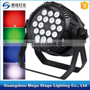 guangzhou the stage lights 18pcs 10w RGBW 4in1 outdoor par led light