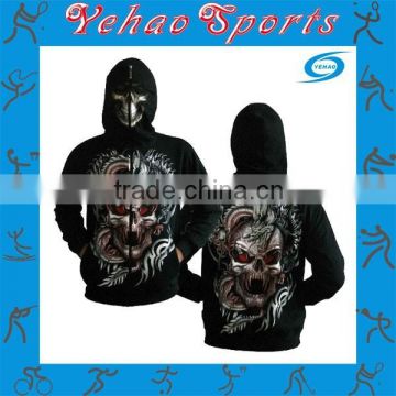 Full sublimation unique design hoody body warmer with zipper