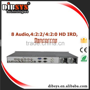 4:2:0/4:2:2 MPEG2/H.264 HD DVB-S2 IRD and ip streaming Processor