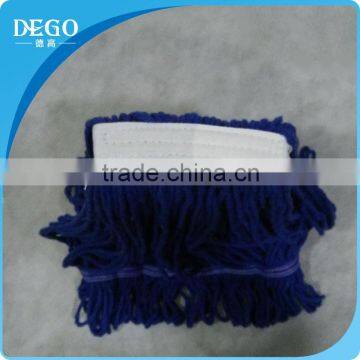 loop end & wide headband,blended cotton, economic durable floor cleaning mop