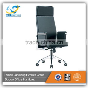 best selling black leather lucite swivel office chair GAC011