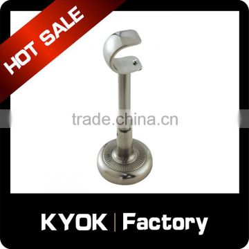 KYOK Black Satin Brushed Chrome Brass Metal 19mm,Thickness 0.8mm Curtain Pole Ceiling Wall Brackets
