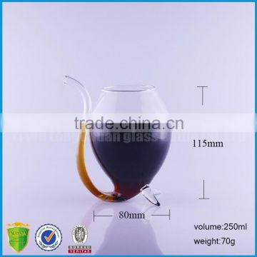 wholesale long sucking cups red vampire wine glass for bar drinkware