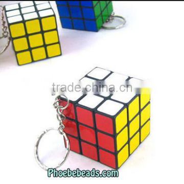 Wholesale PVC And Metal Small Puzzle Magic Cube Keychain PB-KC008