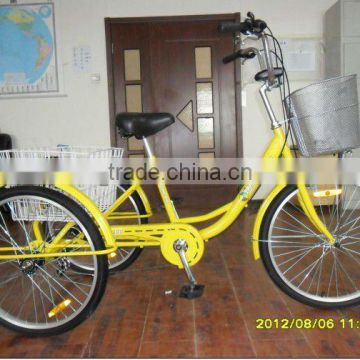 24" new model yellow beautiful trike/pedicab