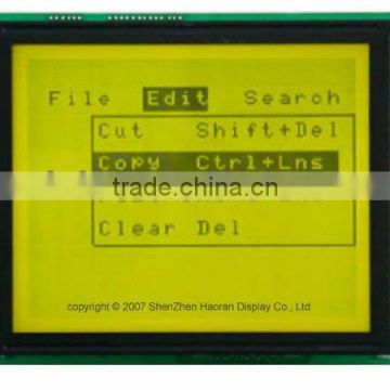 160x128 dotmatrix Yellow-Green LCD Moudle