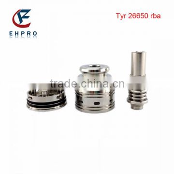 EHPro Giza Pyramids atomizer TYR rda 26650 atomizer with long stainless steel drip tips
