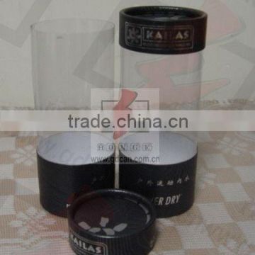 custom design clear pvc tube with cap for underwear