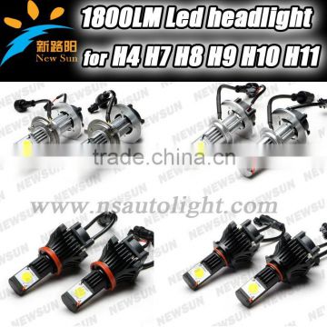 3600LM led headlamp 50w 3600 lumen h7 led headlight