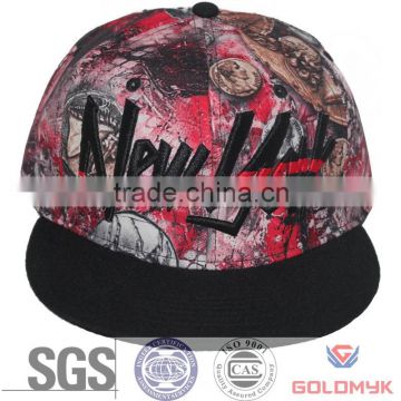 Fashion snapback cap with custom made logo