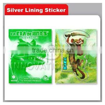 Glod/Silver Printing Sticker
