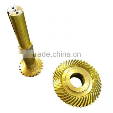 Precision bevel gear and shaft