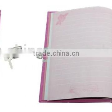 Hardcover fancy diary note book with lock and key