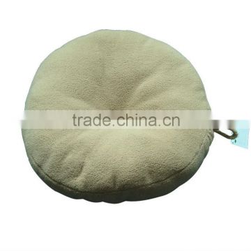 Fashion & soft white round fleece dog cushion