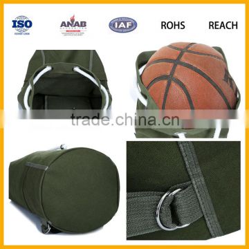 Wholesale Cheap Price Customized Canvas Material Sports Bag Backpack Basketball Bag Backpack