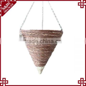 Outdoor/indoor home garden decro cone shaped hanging basket