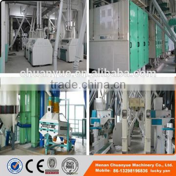 Full automatic 200tpd maize grinding mill prices for maize grits ,flour and corn germ