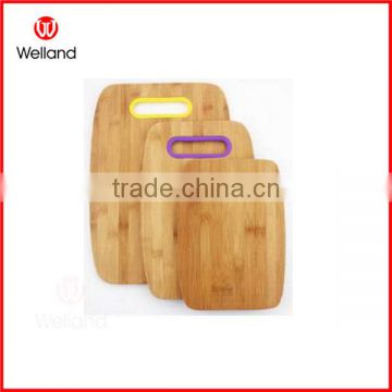 wooden cutting board set 3 with non-slip handle