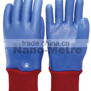 NMSAFETY safety equipment PVC winter glove safety gloves in china