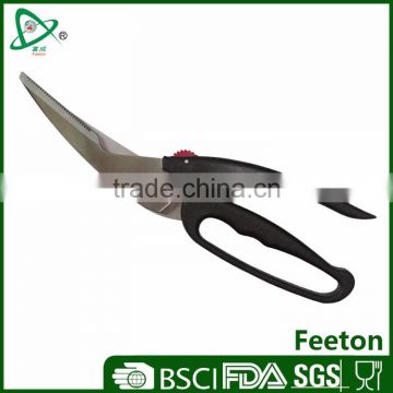 High quality promotional kitchen poultry scissors with safety lock