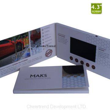 2018 Trending Products 4.3 Inch LCD Video Brochure Card LCD Screen Video Brochure