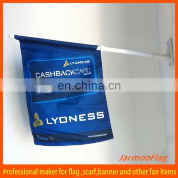 polyster printed hanging wall flag