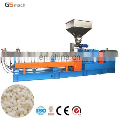 Recycle PET Bottle Flakes Granulator Twin Screw Extruder