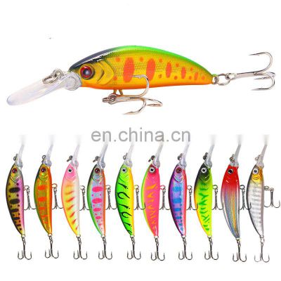 Amazon Wholesale long tail minnow 7cm 6g hard bait fishing lure Minnow for freshwater saltwater fishing
